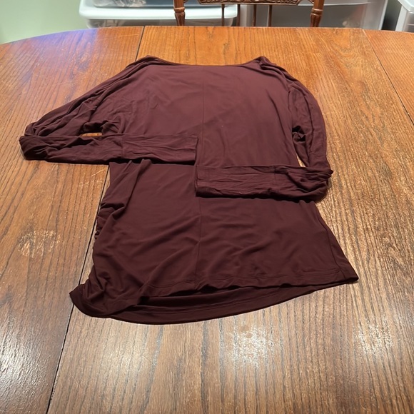 Guess By Marciano Brown Tunic Could Be Short Dress Ruching On Left Side Size L - Picture 7 of 8